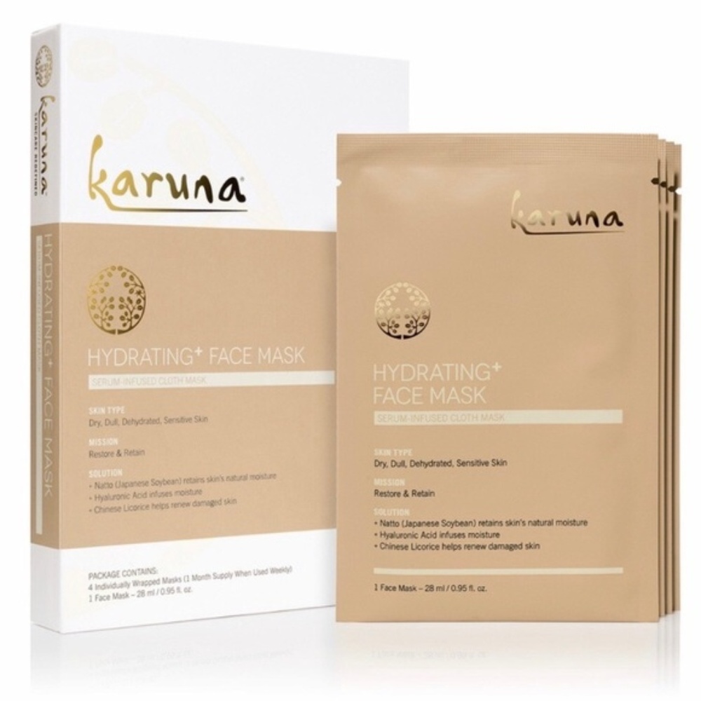 Karuna Hydrating+ Face Mask Fabfitfun 4pk